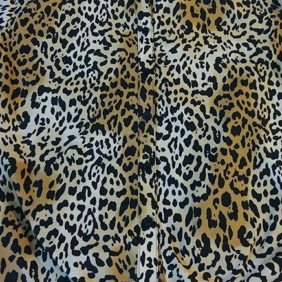 Chico's button up blouse & tie front - Picture 6 of 7